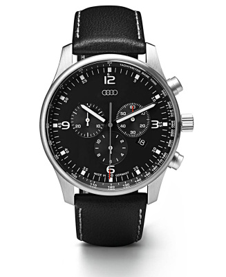 Наручные часы - хронограф Audi Chronograph, Black/Silver