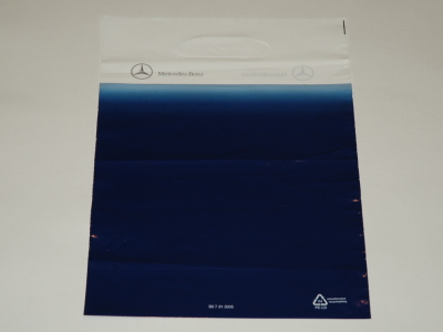 Малый полиэтиленовый подарочный пакет Mercedes Plastic Bag Small, Deep Blue