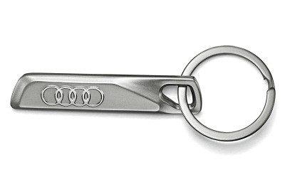 Металлический брелок Audi Key Ring -Audi Rings-, Silver