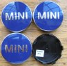Набор из 4-х крышек на ступицу MINI Hub Caps Set, Blue