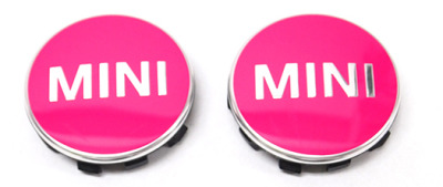 Набор из 4-х крышек на ступицу MINI Hub Caps Set, Pink