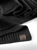 Мужской вязаный шарф Mercedes-Benz Men's Knitted Scarf, Black, артикул B66952850