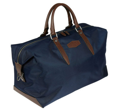 Дорожная сумка Jaguar Heritage Holdall, leather-Nylon, Blue-Brown