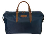 Дорожная сумка Jaguar Heritage Holdall, leather-Nylon, Blue-Brown, артикул JBLU182NVA