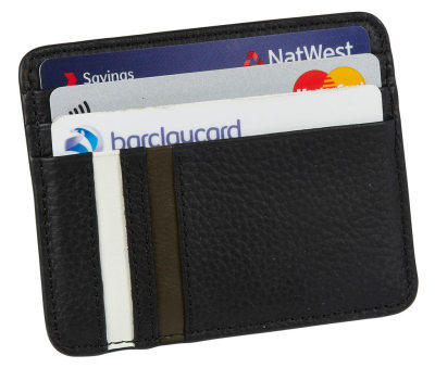 Кожаное портмоне для кредитных карт Jaguar Heritage Card Holder - Black