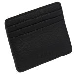 Кожаное портмоне для кредитных карт Jaguar Heritage Card Holder - Black, артикул JBLG185BKA