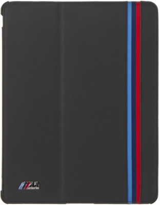 Кожаный чехол-подставка BMW M для iPad 2/3, Dark Grey
