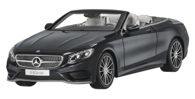 Модель Mercedes-Benz S-Class Cabriolet, Magnetite Black Metallic, 1:18 Scale