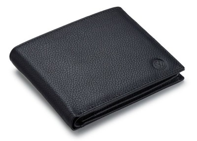 Кожаный кошелек унисекс Volkswagen Unisex Leather Wallet, Black