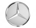 Колпачок ступицы колеса Mercedes, серебристый, без хромирования по диаметру