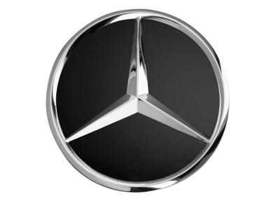 Колпачок ступицы колеса Mercedes, черный с хромированным логотипом, Hub caps, black with chrome star