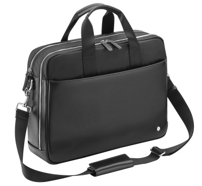 Мужская деловая сумка Mercedes-Benz Men's Business Bag Black, Leather / Nylon