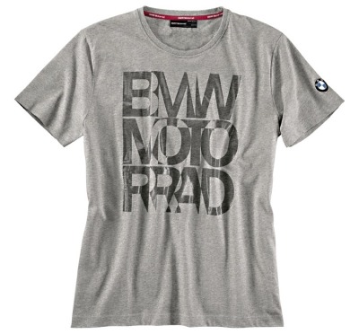 Мужская футболка BMW Motorrad Logo T-Shirt in Gray, for men