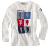 Детская футболка BMW Motorrad Logo Kids Longsleeve, White