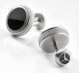 Запонки Mercedes-Benz Cufflinks, Silver / Black, артикул B66953090