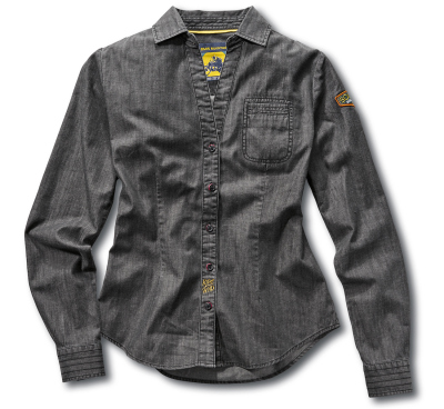 Женская рубашка BMW Motorrad Ladies Roadster Shirt, Grey Denim