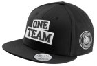 Бейсболка детская и взрослая Mercedes-Benz ONE TEAM Cap, Flat Brim, Black