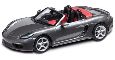 Модель автомобиля Porsche 718 Boxster (982), 1:43, Agate grey metallic