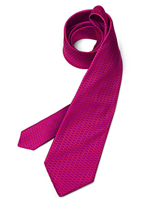 Мужской шелковый галстук Audi Men's Tie, Magenta-Red
