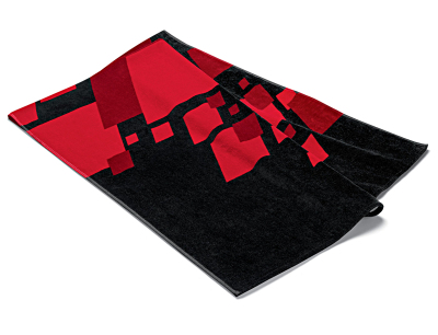 Пляжное полотенце Audi Sport Towel, Black/Red