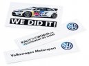 Набор из трех наклеек Volkswagen Motorsport