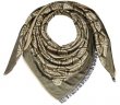 Женский платок Mercedes-Benz Women's Scarf, Black / Gold