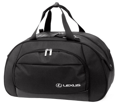 Дорожная сумка с логотипом Lexus, черная