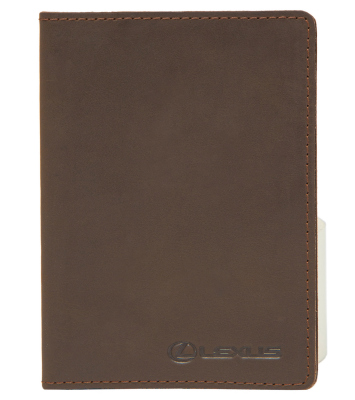 Кожаная обложка для гражданского паспорта Lexus Pasport Cover, Brown