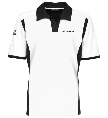 Мужская рубашка-поло Lexus F Sport Polo Shirt, White / Black