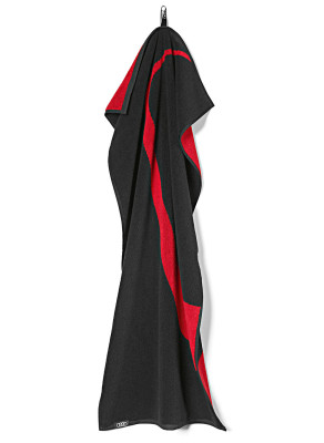 Полотенце для рук Audi Sport Hand Towel, Black/Red