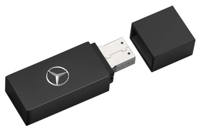 Флешка Mercedes-Benz USB Stick Black Edition, Swarovski Crystal Fine Rocks, 16GB
