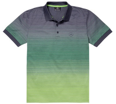 Мужская футболка поло Mercedes-Benz Men's Polo Shirt, Hugo Boss, Navy / Green