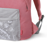 Рюкзак для девочек Toyota Girls Backpack, Grey-Pink, артикул TMDR15G040