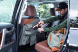 Органайзер на сидение Toyota Land Cruiser Prado Multi Bag, Khaki - Light Brown, артикул TMLCL01PRADO