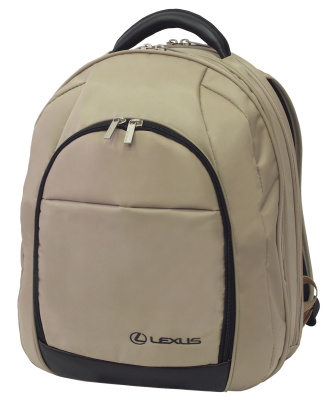 Рюкзак с логотипом Lexus, бежевый