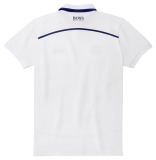 Мужская футболка поло Mercedes-Benz Men's Polo Shirt, Hugo Boss, White / Navy, артикул B66958168