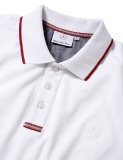 Мужская футболка поло Mercedes-Benz Men's Polo Shirt, White / Red details, артикул B66956739