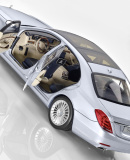Модель Mercedes-Benz S-Class, Saloon, Diamond Silver Metallic, 1:18 Scale, артикул B66962299