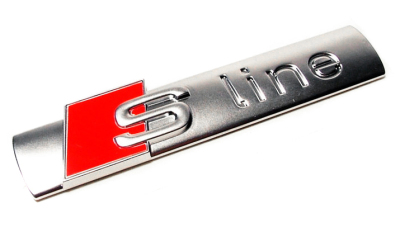 Металлический шильдик на кузов автомобиля Audi S line Metall Badge