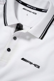 Мужская рубашка-поло Mercedes AMG Men's Polo Shirt, White / Grey, артикул B66956772