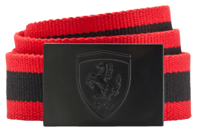 Ремень унисекс Ferrari Fanwear Belt, Rosso Corsa - Black