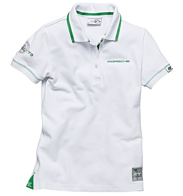 Женское поло Porsche Women’s Polo Shirt, RS 2.7 Collection, White - Viper green