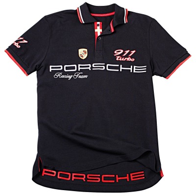 Мужское поло Porsche Men’s Polo Shirt 911 Turbo, Racing Team 2017