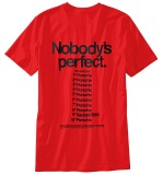 Футболка унисекс Porsche “Nobody’s perfect.” T-shirt, артикул WAP8050XS0E