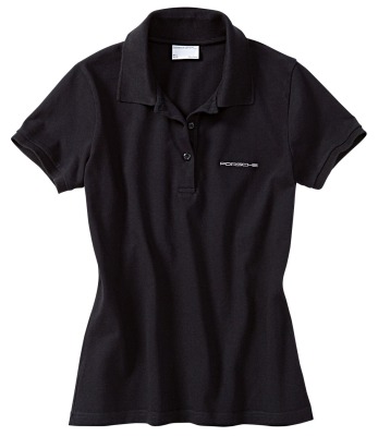 Женское поло Porsche Porsche Women's Polo Shirt, Pure Black