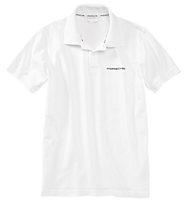 Мужская футболка поло Porsche Men's Polo Shirt, Pure White
