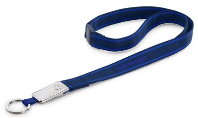 Шнурок с кольцом Volkswagen Logo Lanyard, Dark Blue