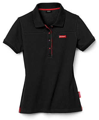 Женская рубашка-поло Audi Womens poloshirt, Audi Sport, Black