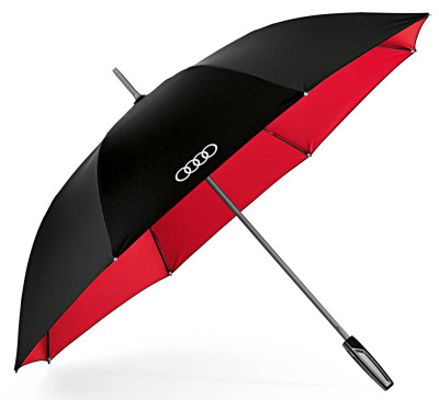 Зонт-трость Audi Stick Umbrella, big, black/red