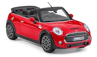 Модель автомобиля MINI Cabrio (F57), Chili Red, Scale 1:18